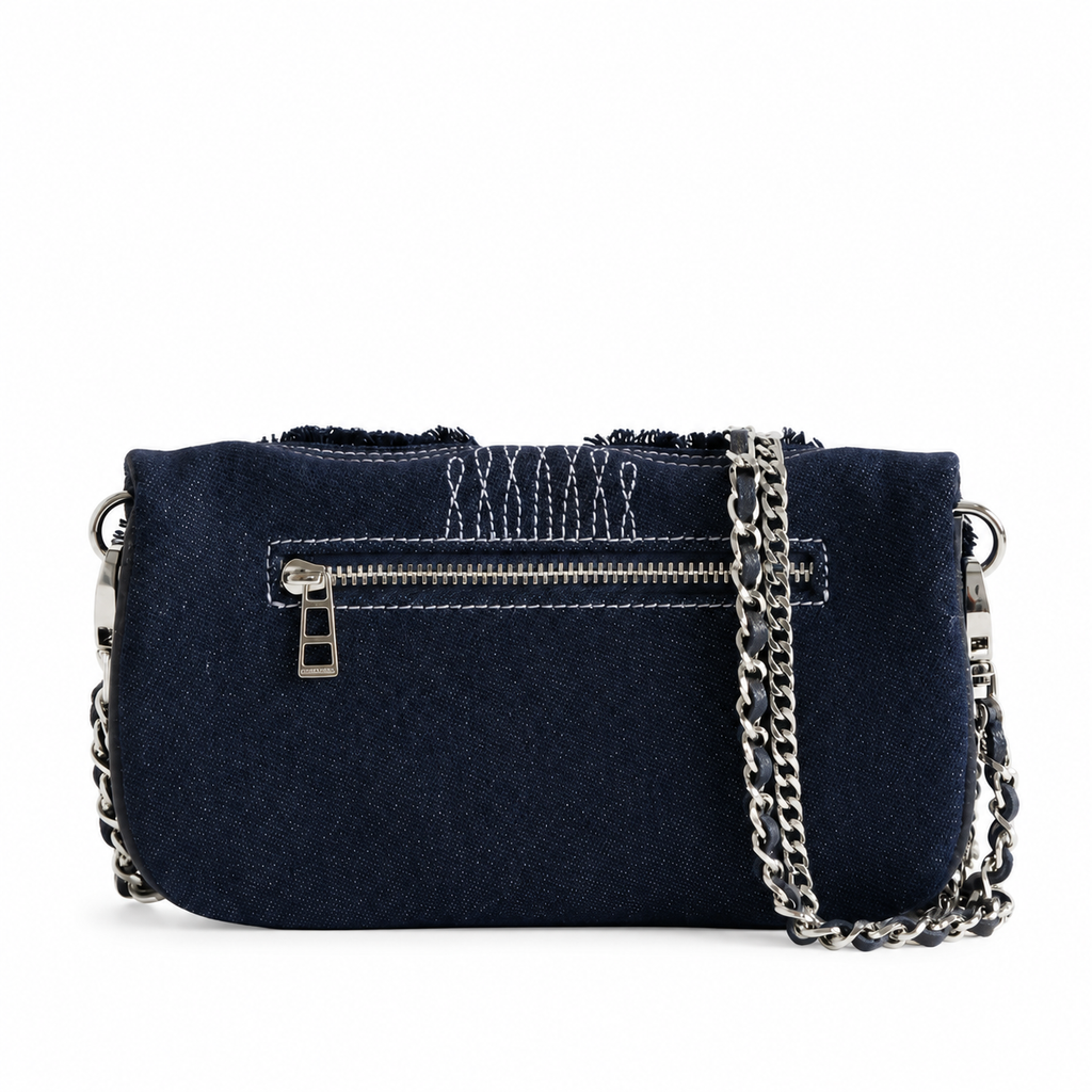 Rock mini clutch denim